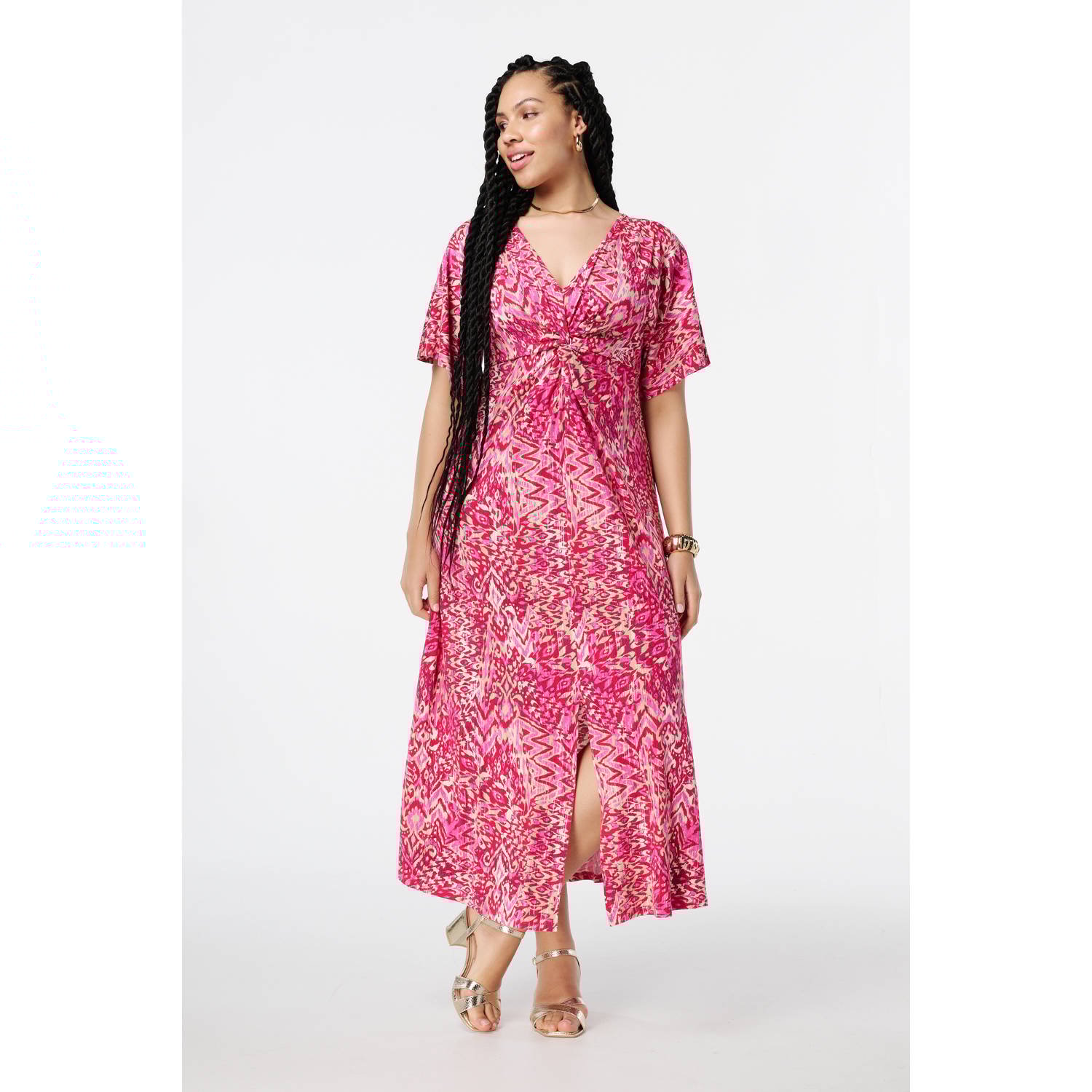 MS Mode maxi jurk roze