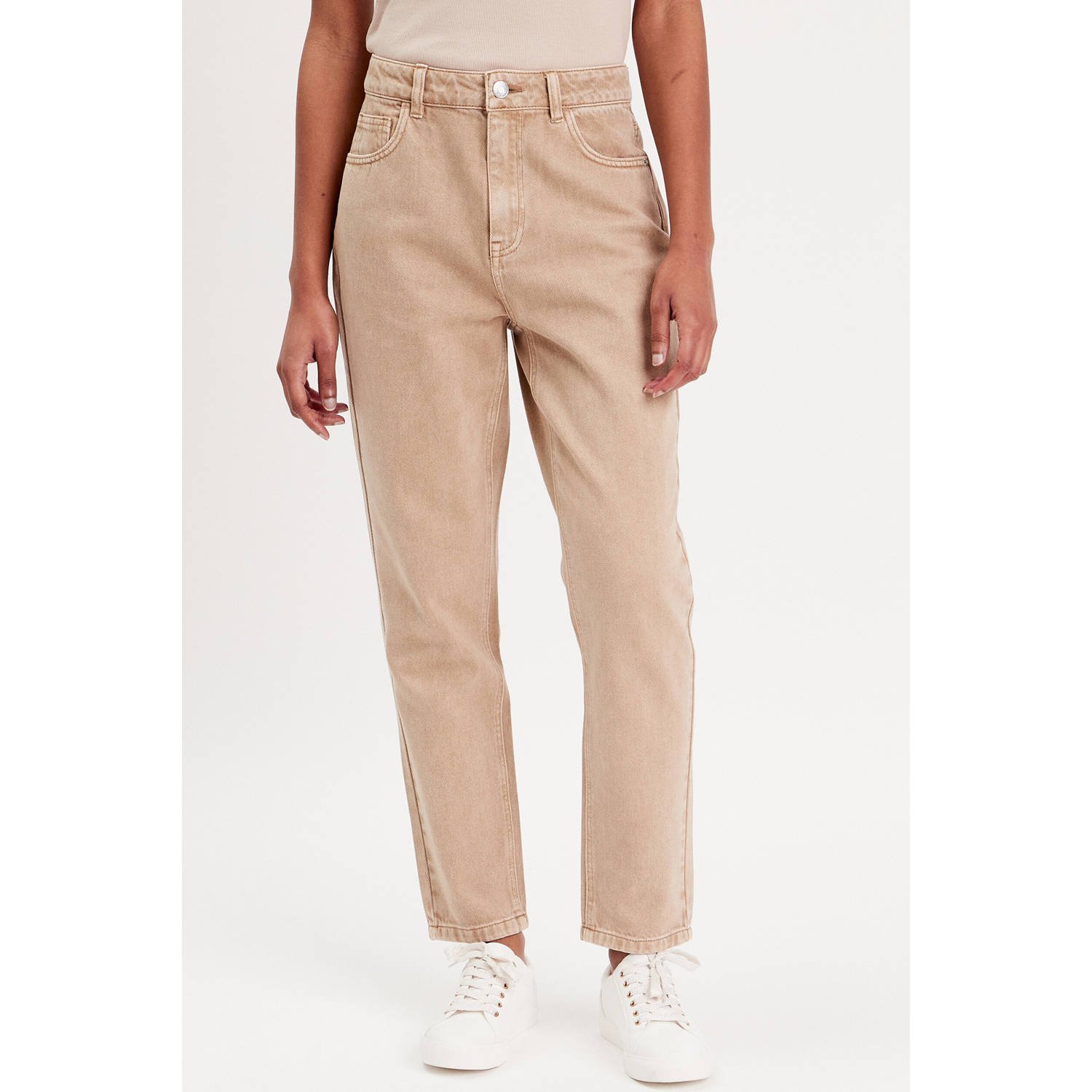 Cache cropped jeans zand