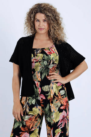 gebreid vest zwart