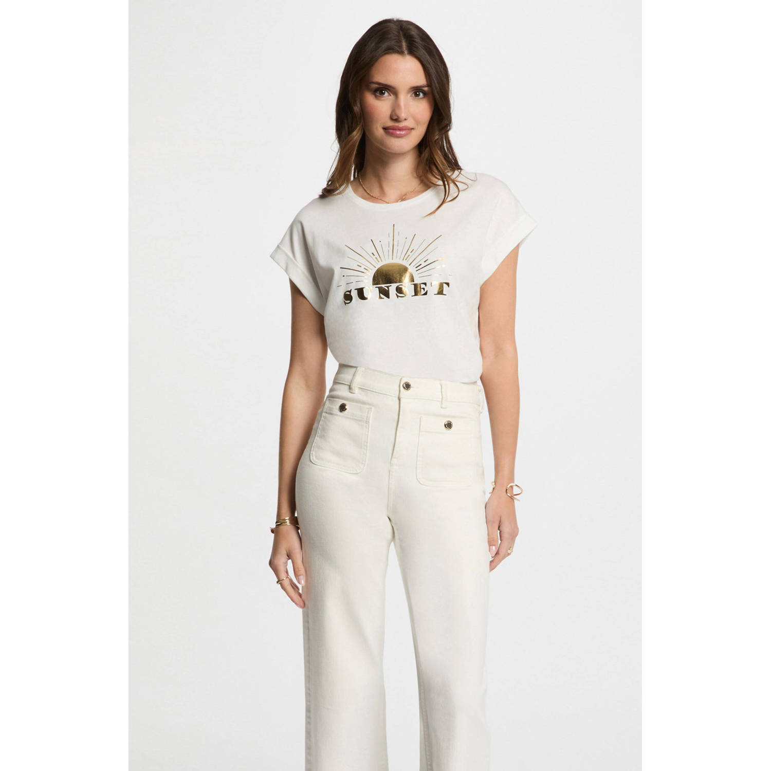 Morgan T-shirt wit
