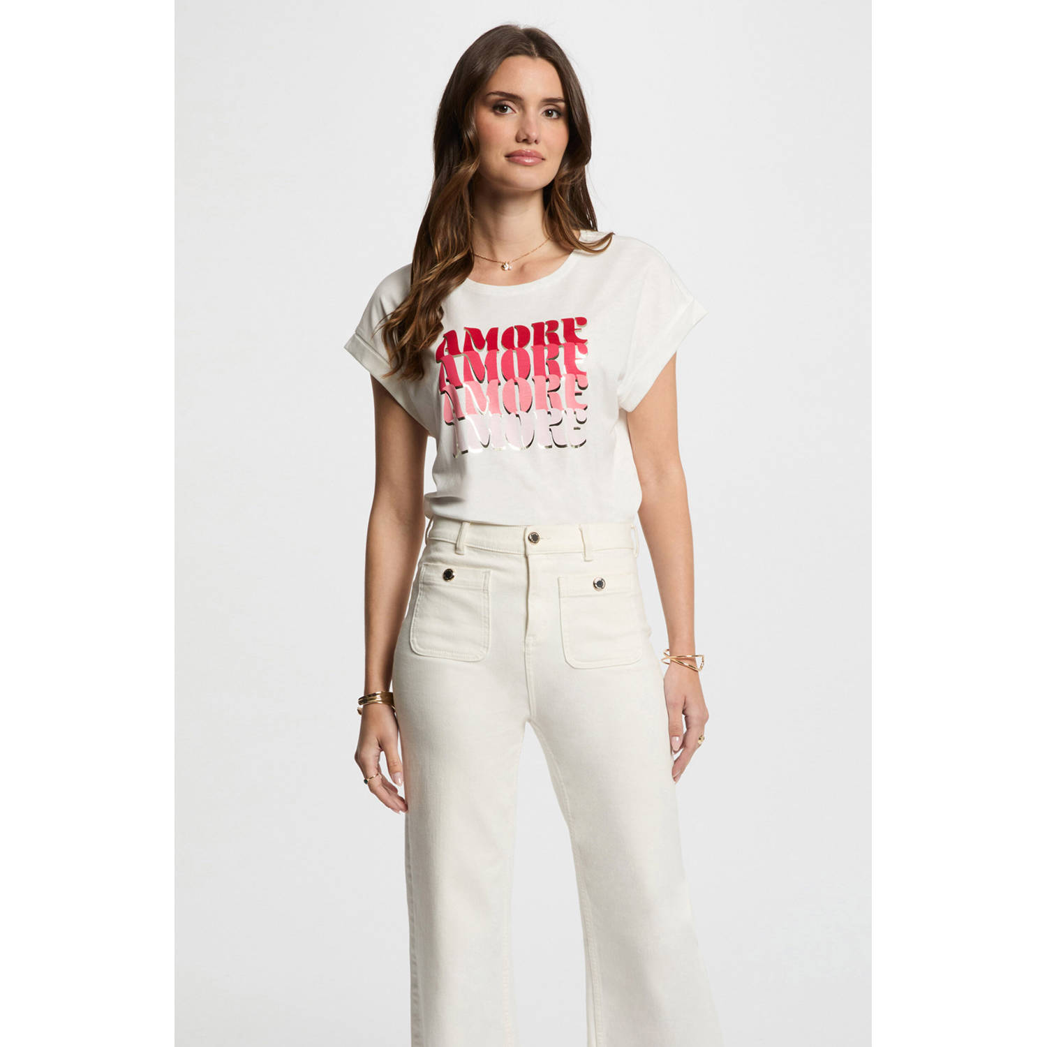 Morgan T-shirt wit