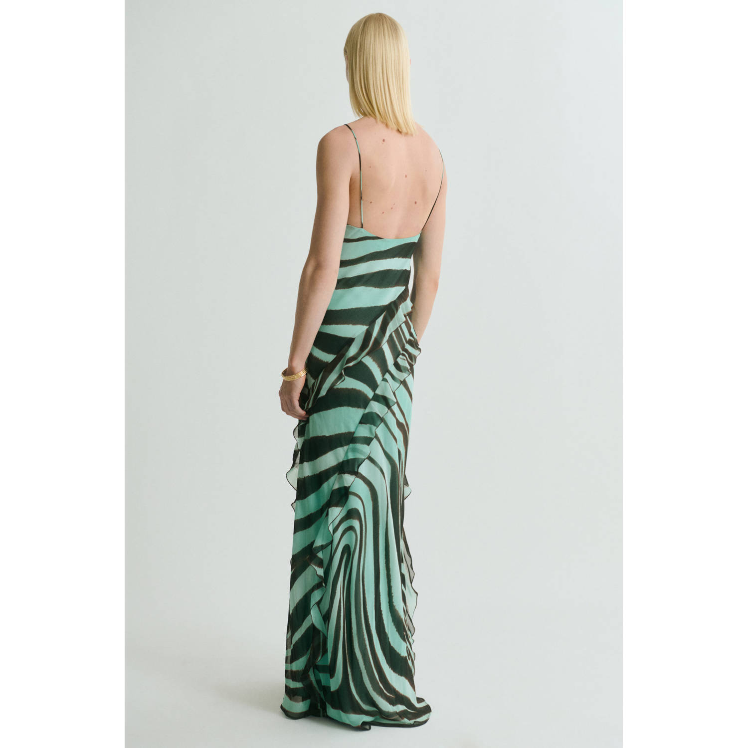 Mango maxi jurk groen