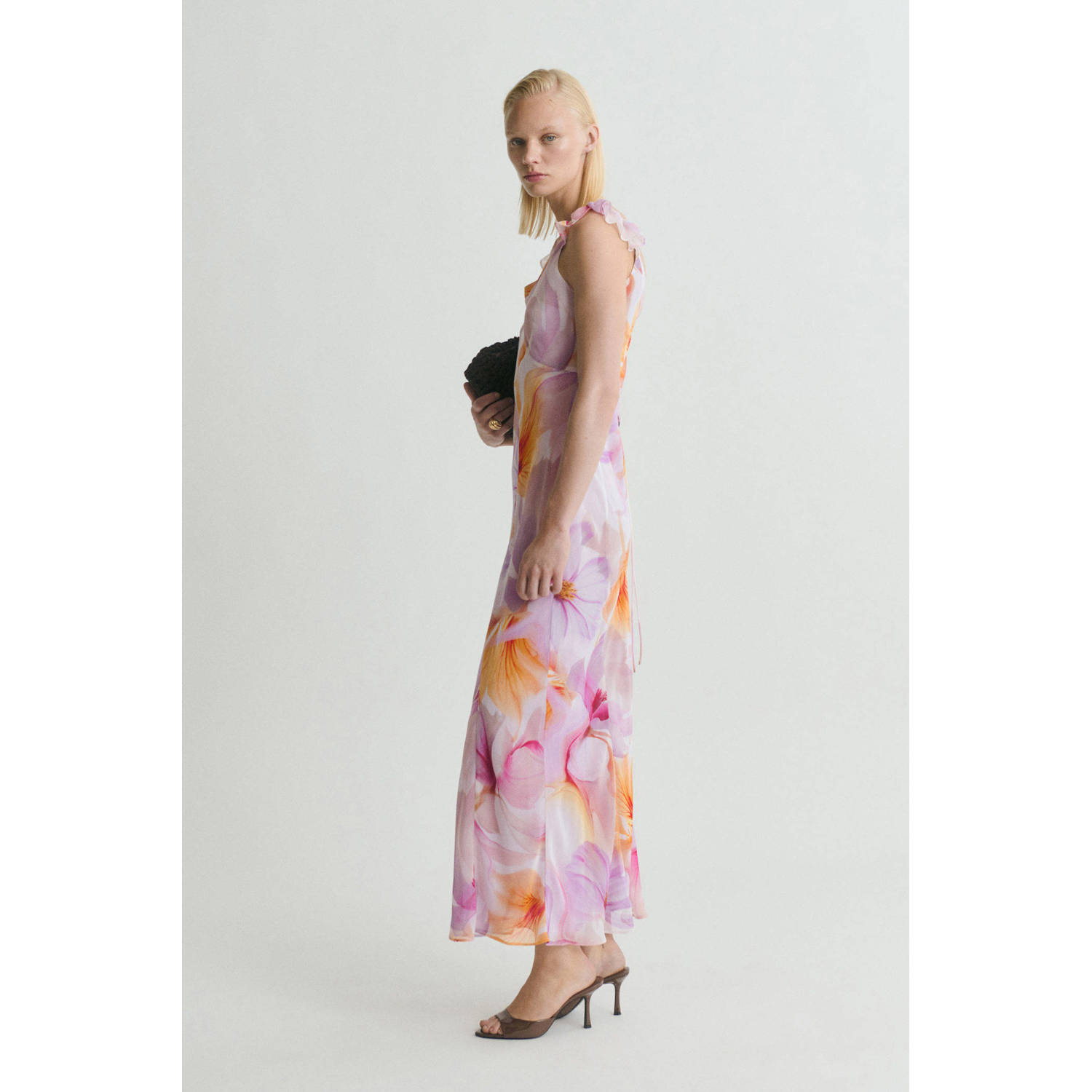 Mango maxi jurk lila