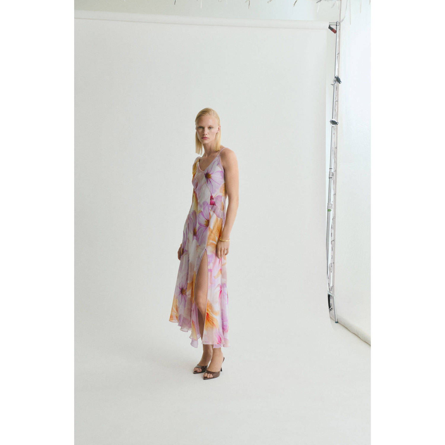 Mango zomerjurk lila