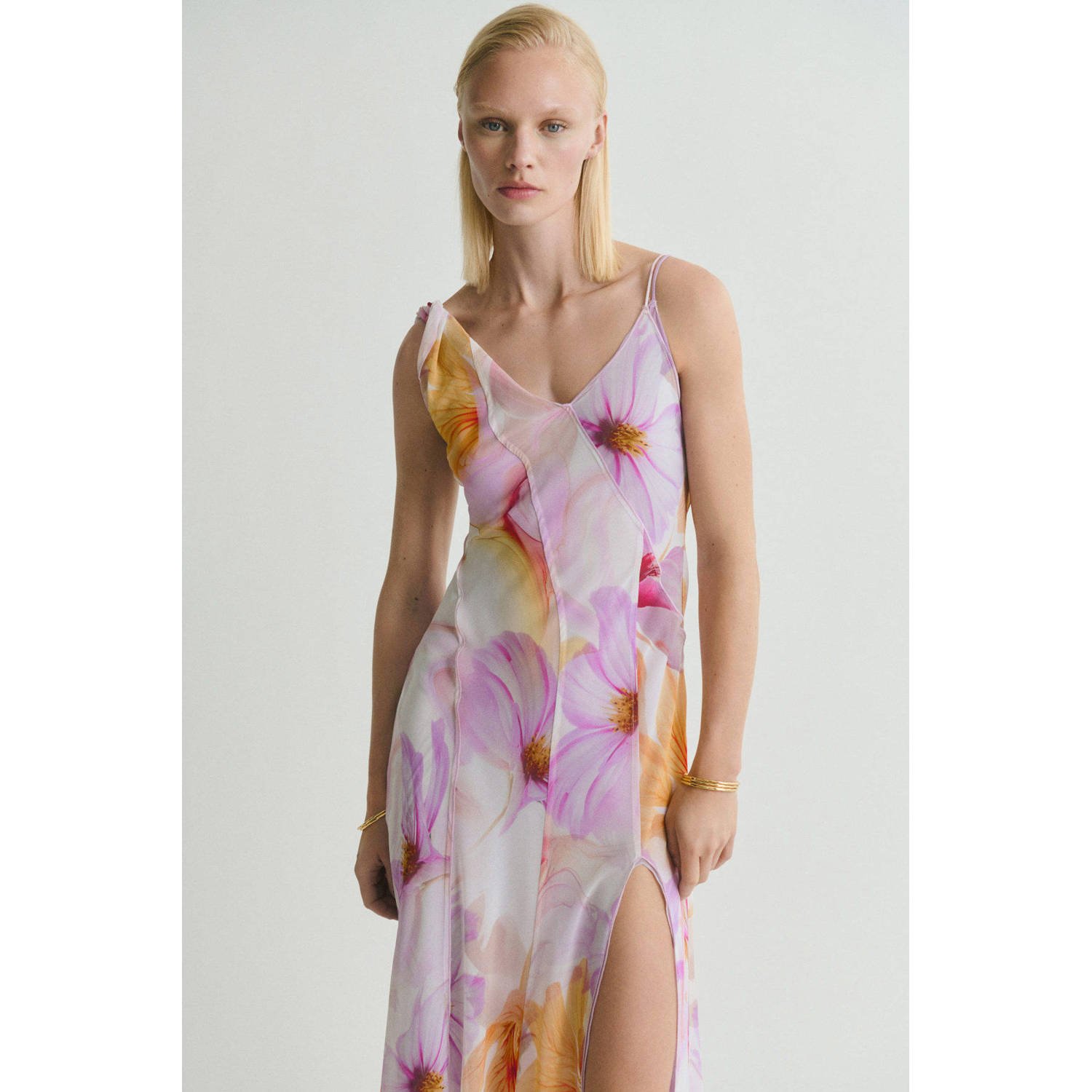 Mango zomerjurk lila