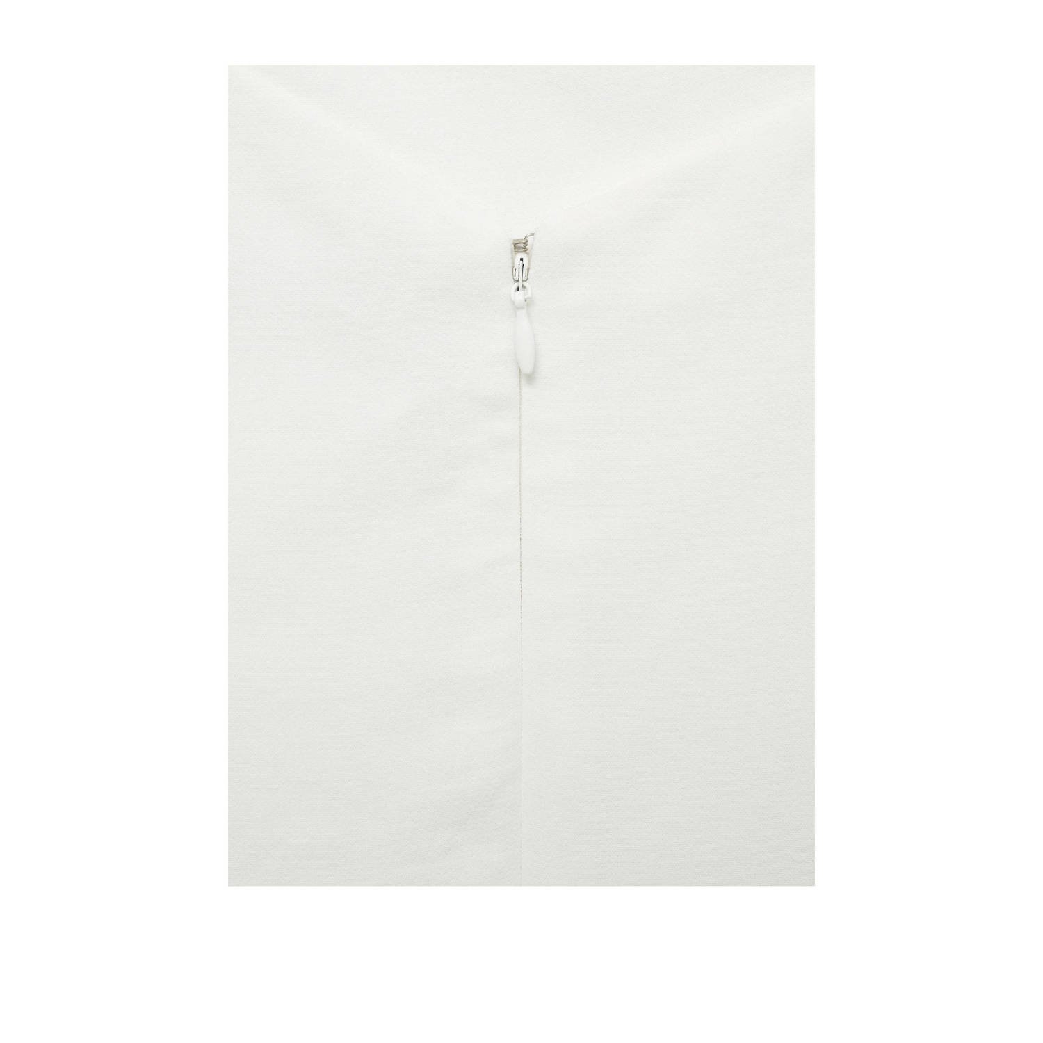 Mango straight jumpsuit ecru