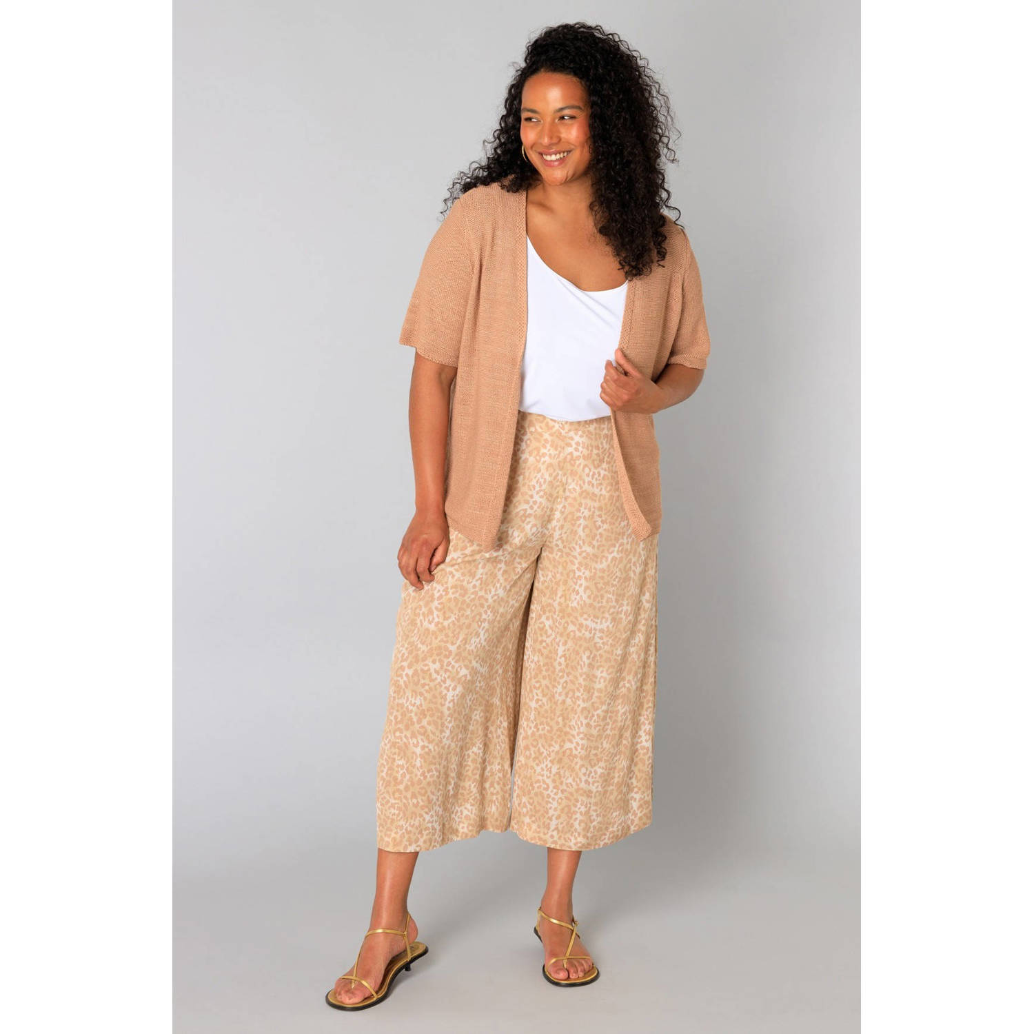 Yesta high waist culotte zand