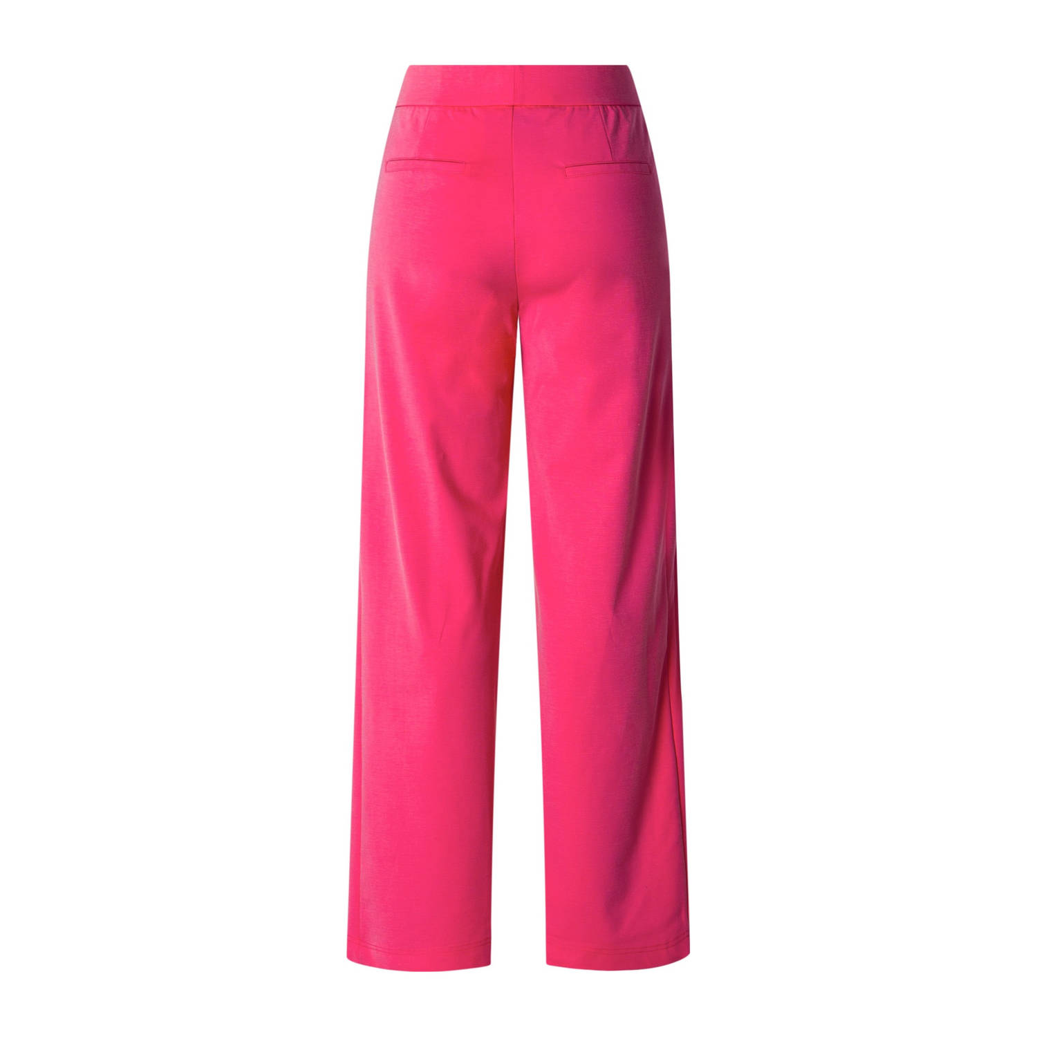 Yesta wide leg regular waist broek fuchsia