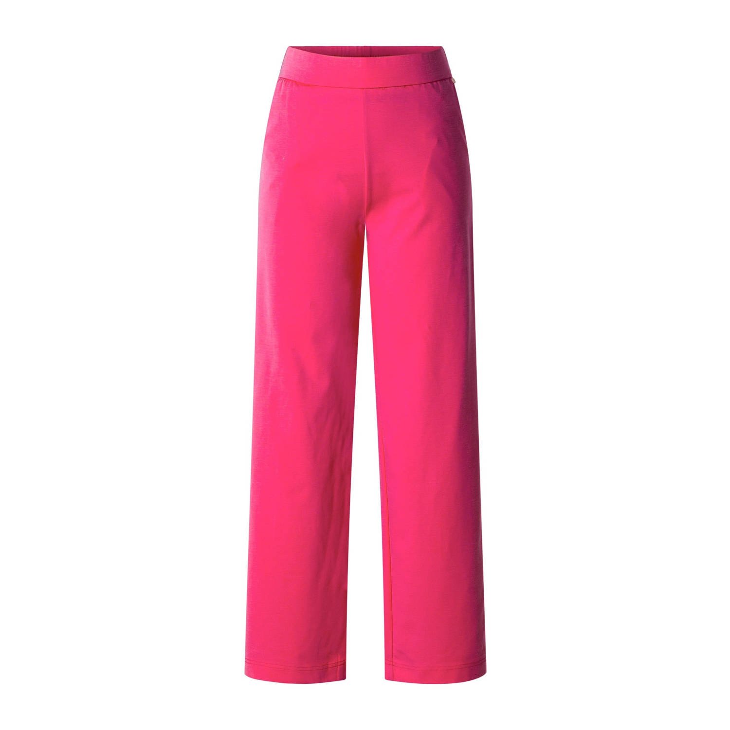 Yesta wide leg regular waist broek fuchsia