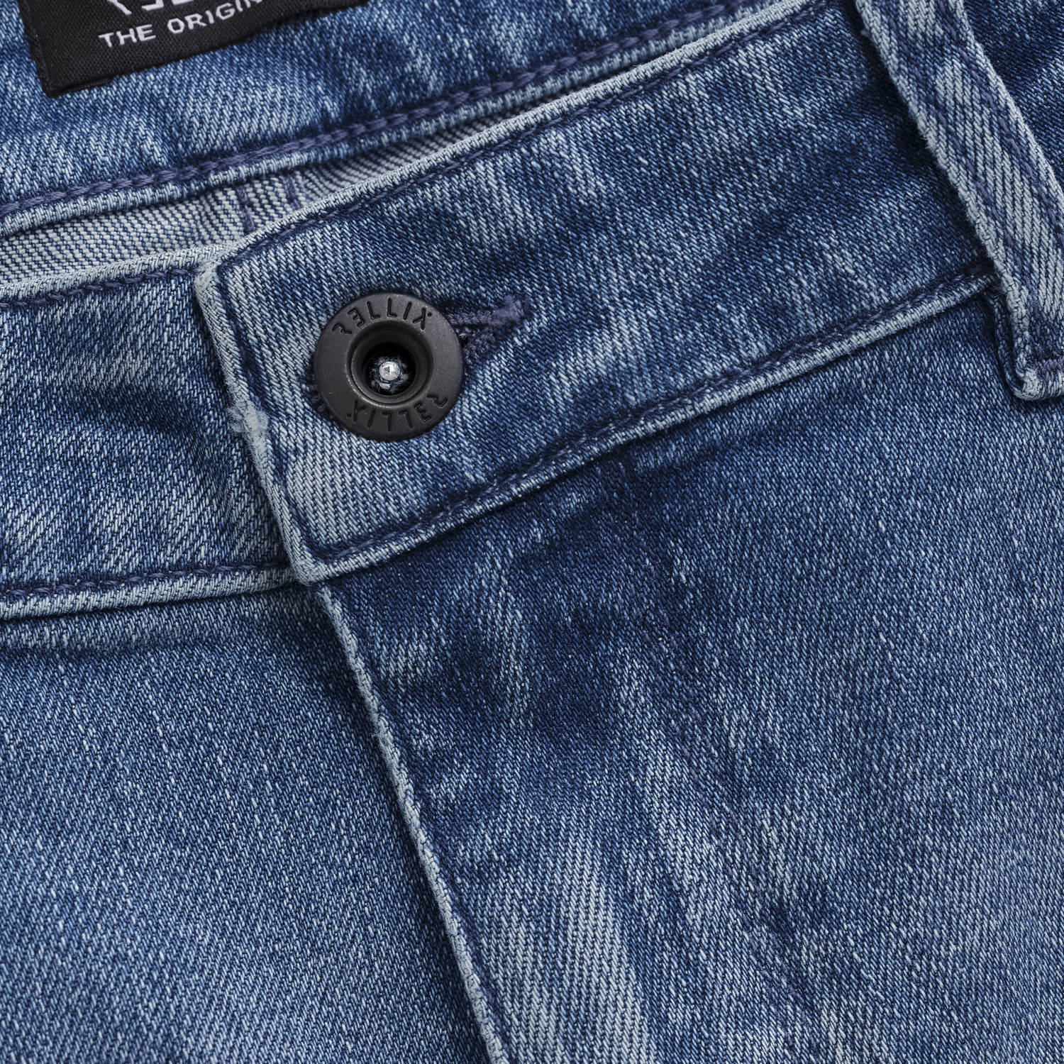 Rellix loose fit straight leg jeans medium blue denim
