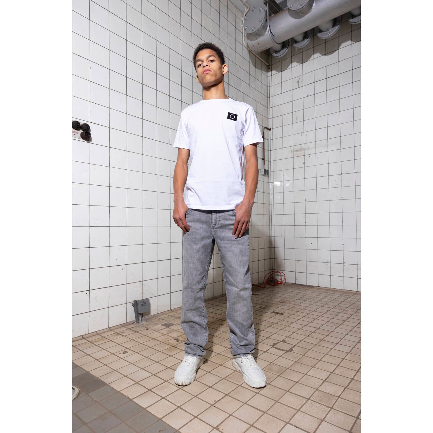Rellix straight leg jeans grey denim