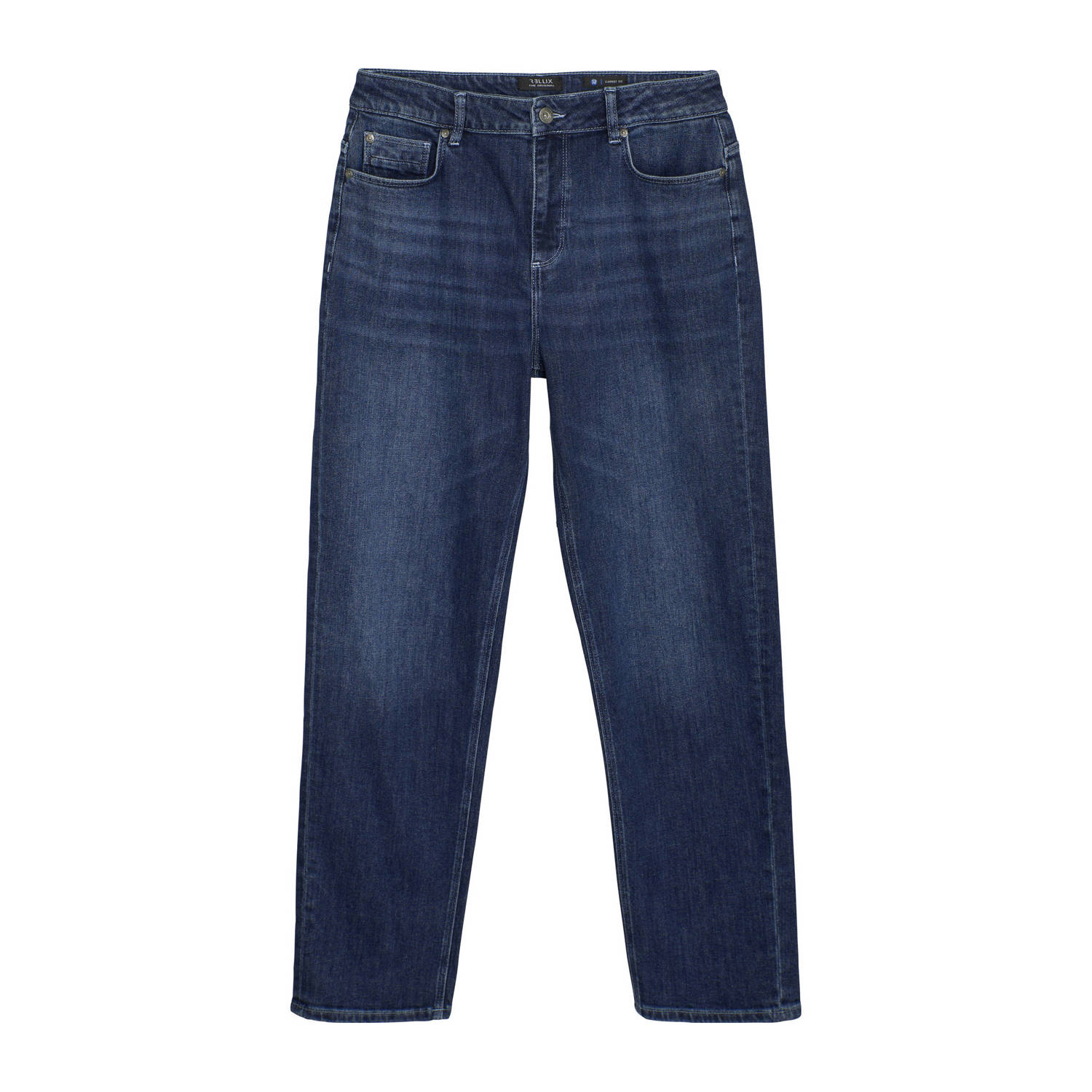 Rellix mom straight leg jeans dark blue denim