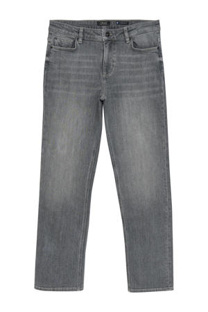loose fit straight leg jeans grey denim