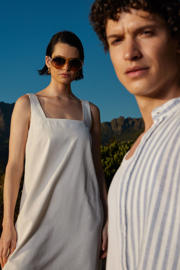 thumbnail: WE Fashion linnen zomerjurk wit