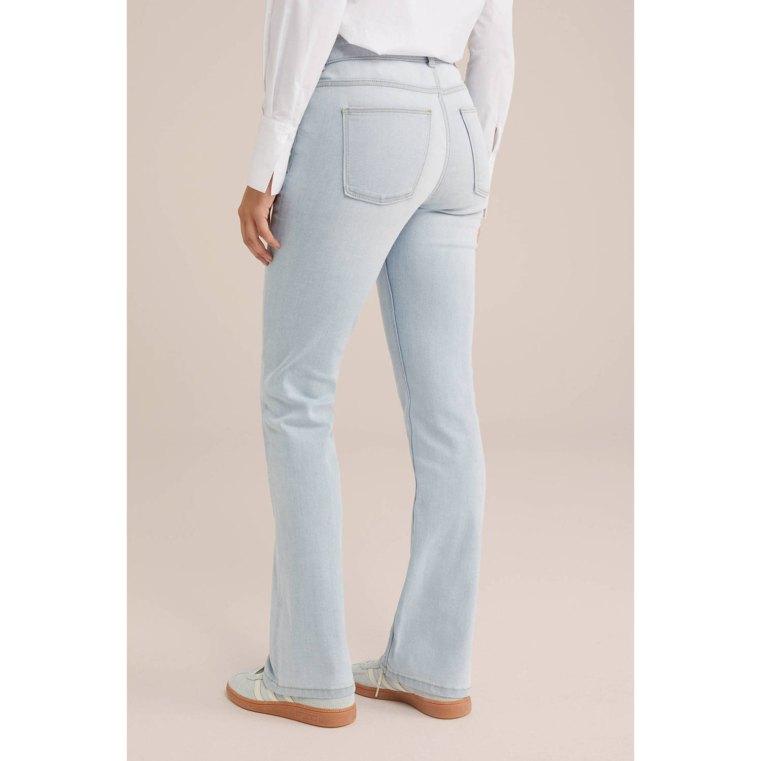 WE Fashion Blue Ridge bootcut jeans light blue denim