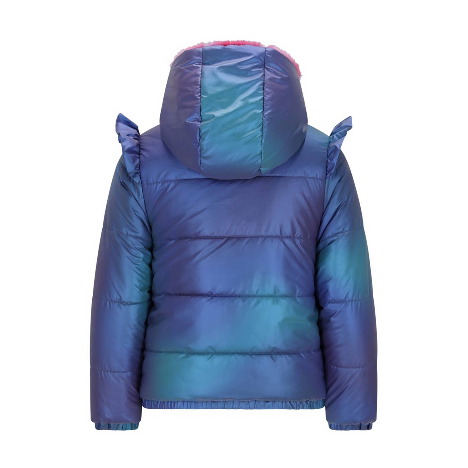 B.Nosy reversible imitatiebont jas blauw