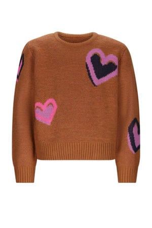 trui bruin met glitter