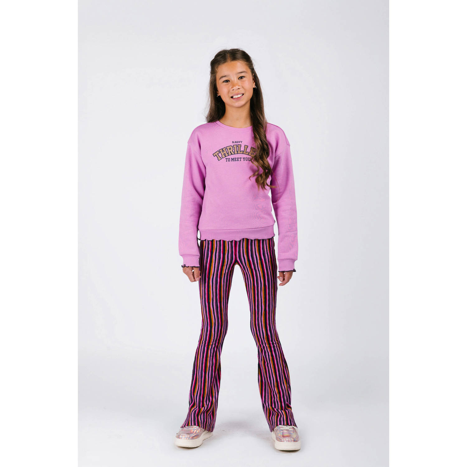 B.Nosy flared broek roze
