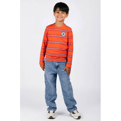 B.Nosy gestreepte longsleeve oranje afbeelding