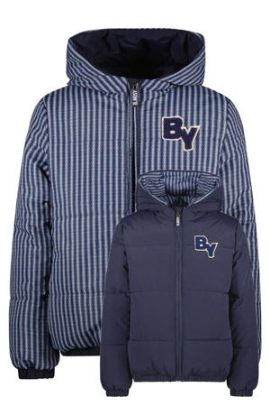 reversible jas winter blauw