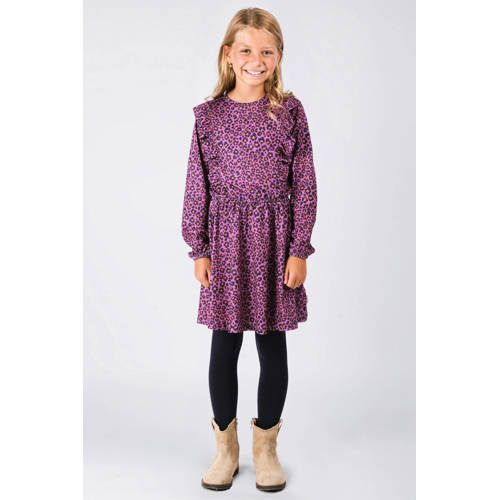 B.Nosy midi jurk met panterprint roze afbeelding