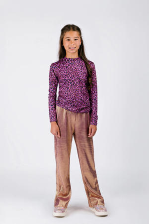 straight casual broek goud
