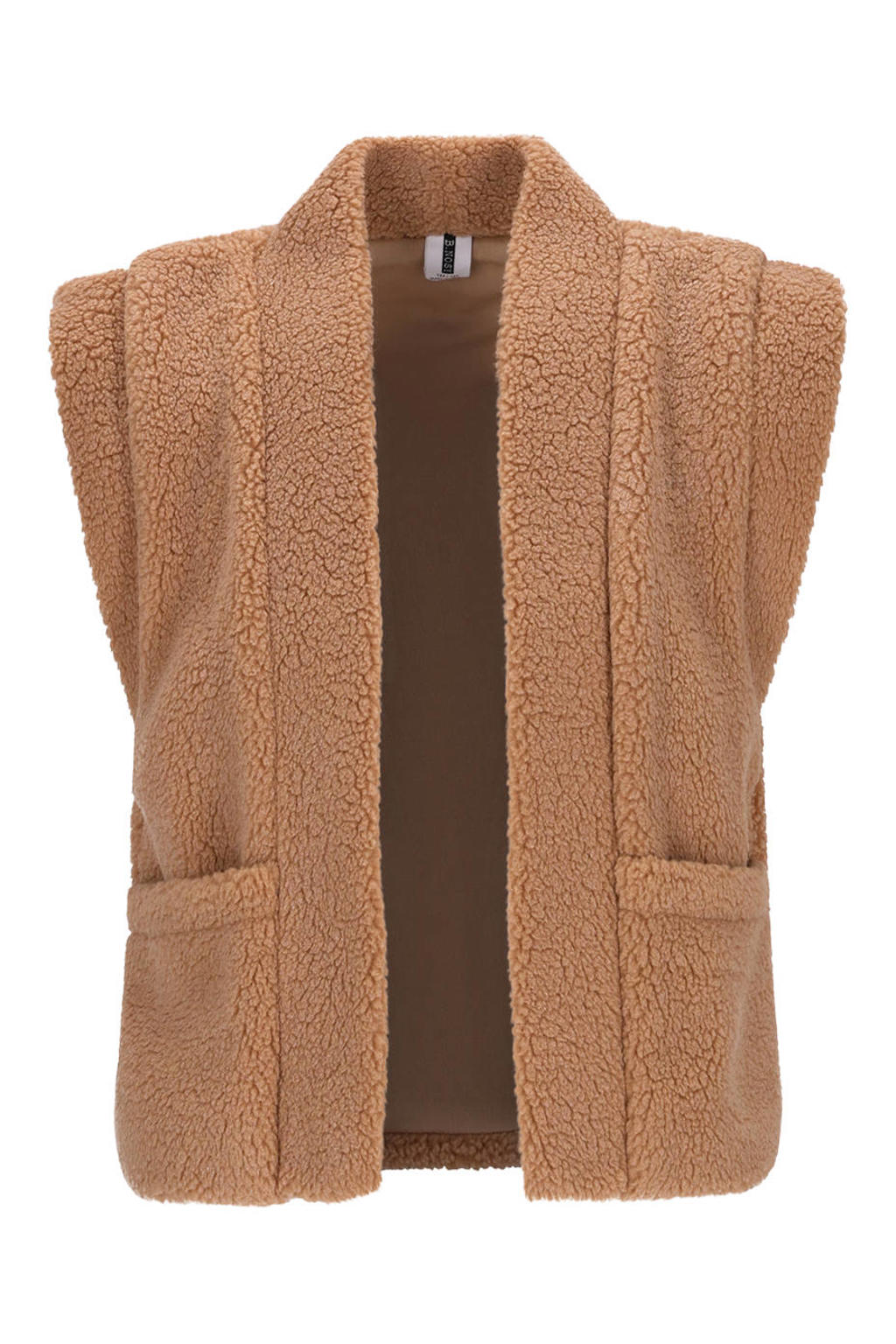 B.Nosy imitatiebont gilet lichtbruin