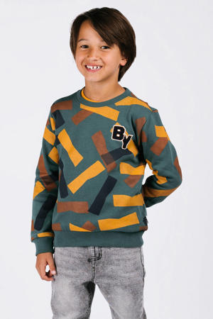 sweater groen/multicolor