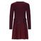 B.Nosy midi jurk met glitter donkerrood