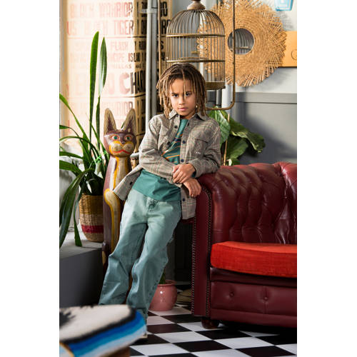 B.Nosy geruit flanellen overshirt groen afbeelding