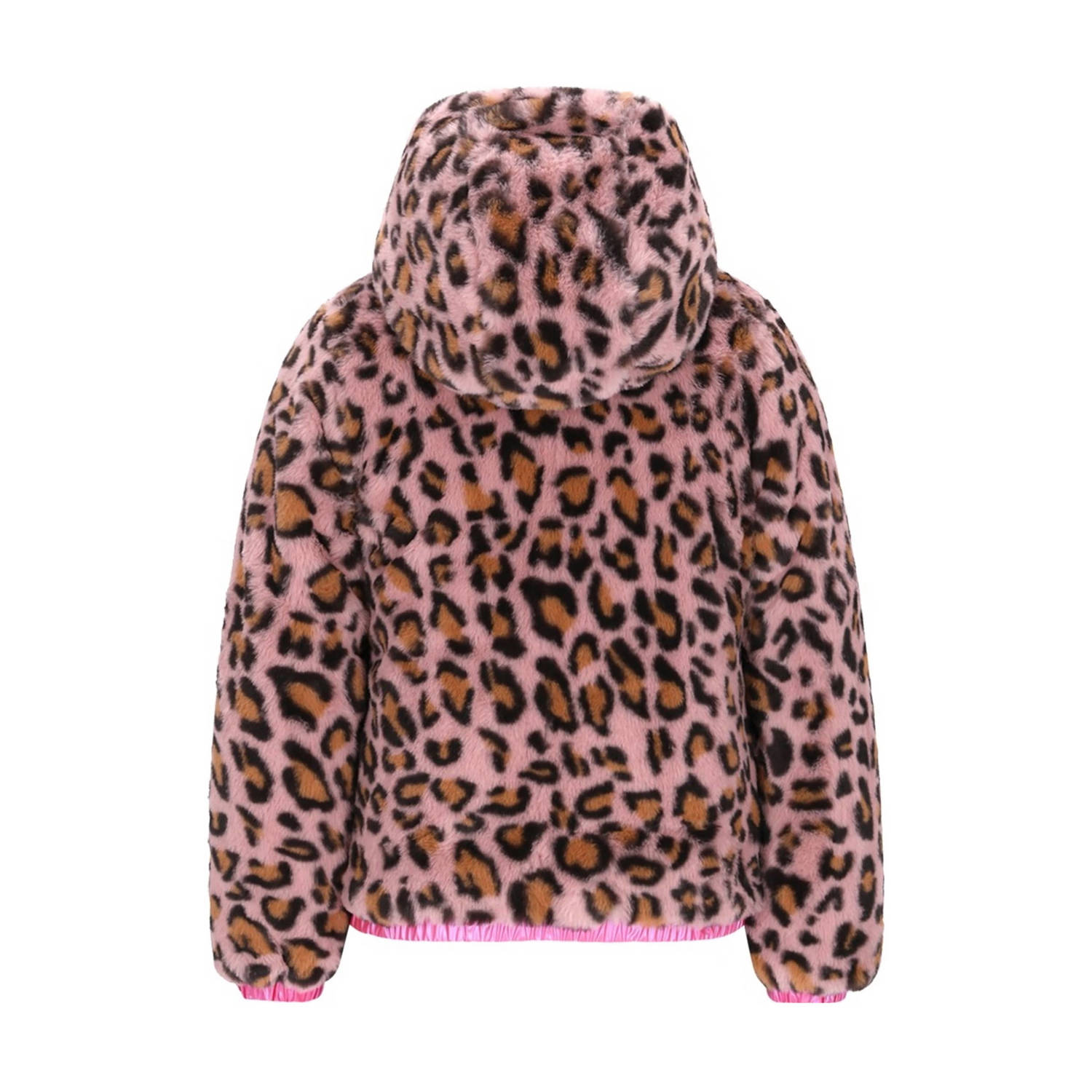 B.Nosy reversible imitatiebont jas roze