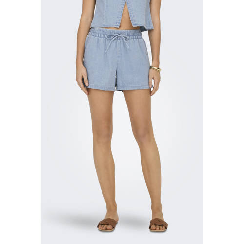 JDY straight regular waist casual short lichtblauw afbeelding