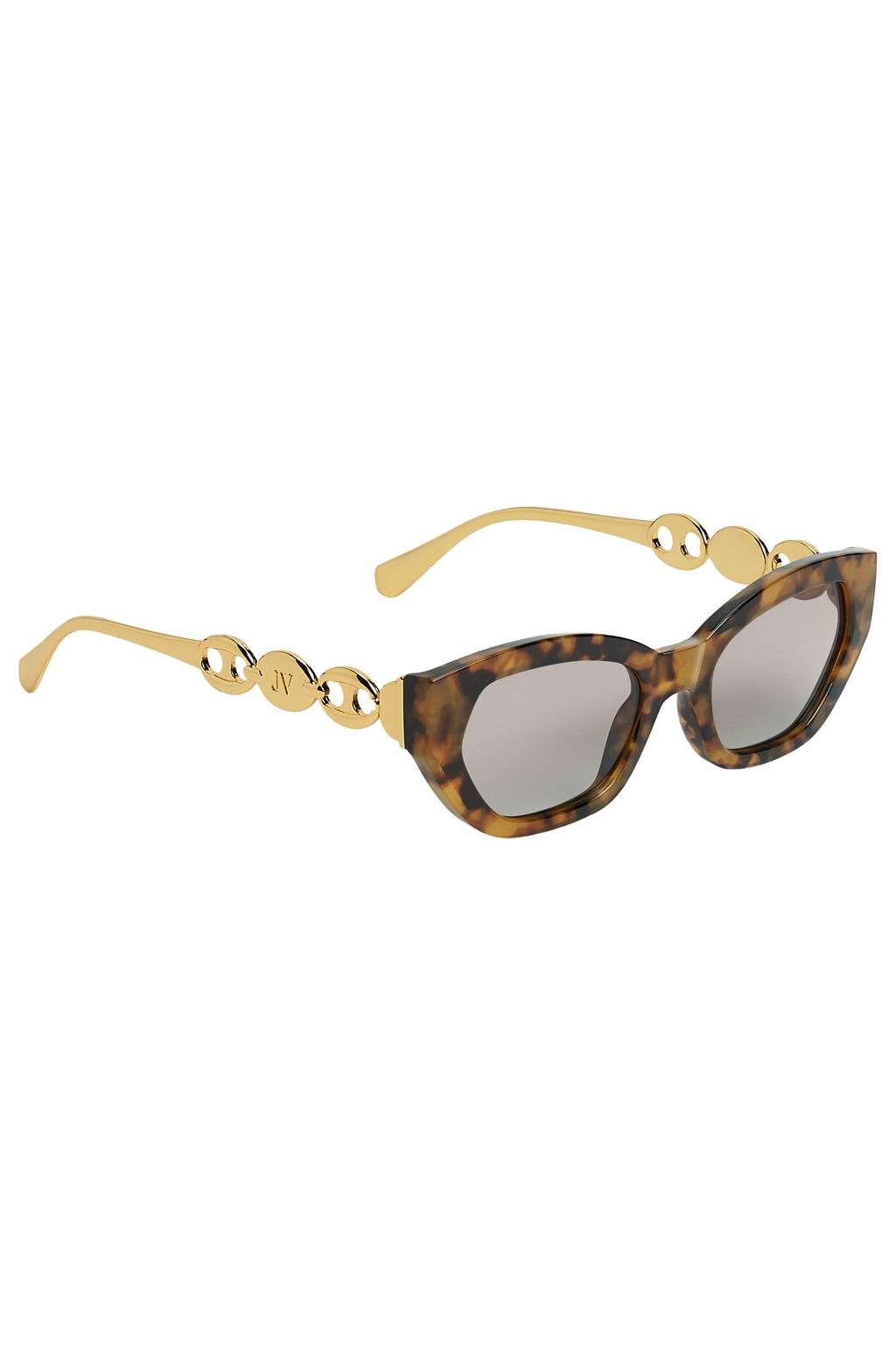 JOSH V zonnebril met cat eye goudkleurig