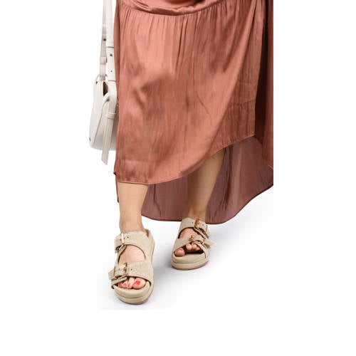 Haboob Elysee suède slippers beige afbeelding