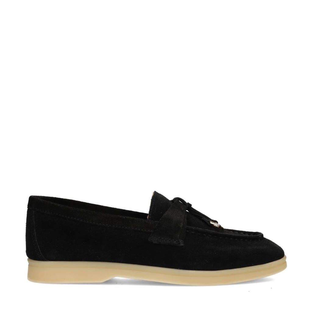 Poelman suède loafers zwart