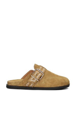 Amelie suède clogs camel