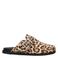Haboob Amelie suède clogs met panterprint beige/bruin