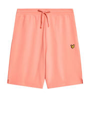 thumbnail: Oranje heren Lyle & Scott sweatshort van viscose met regular fit en logo dessin