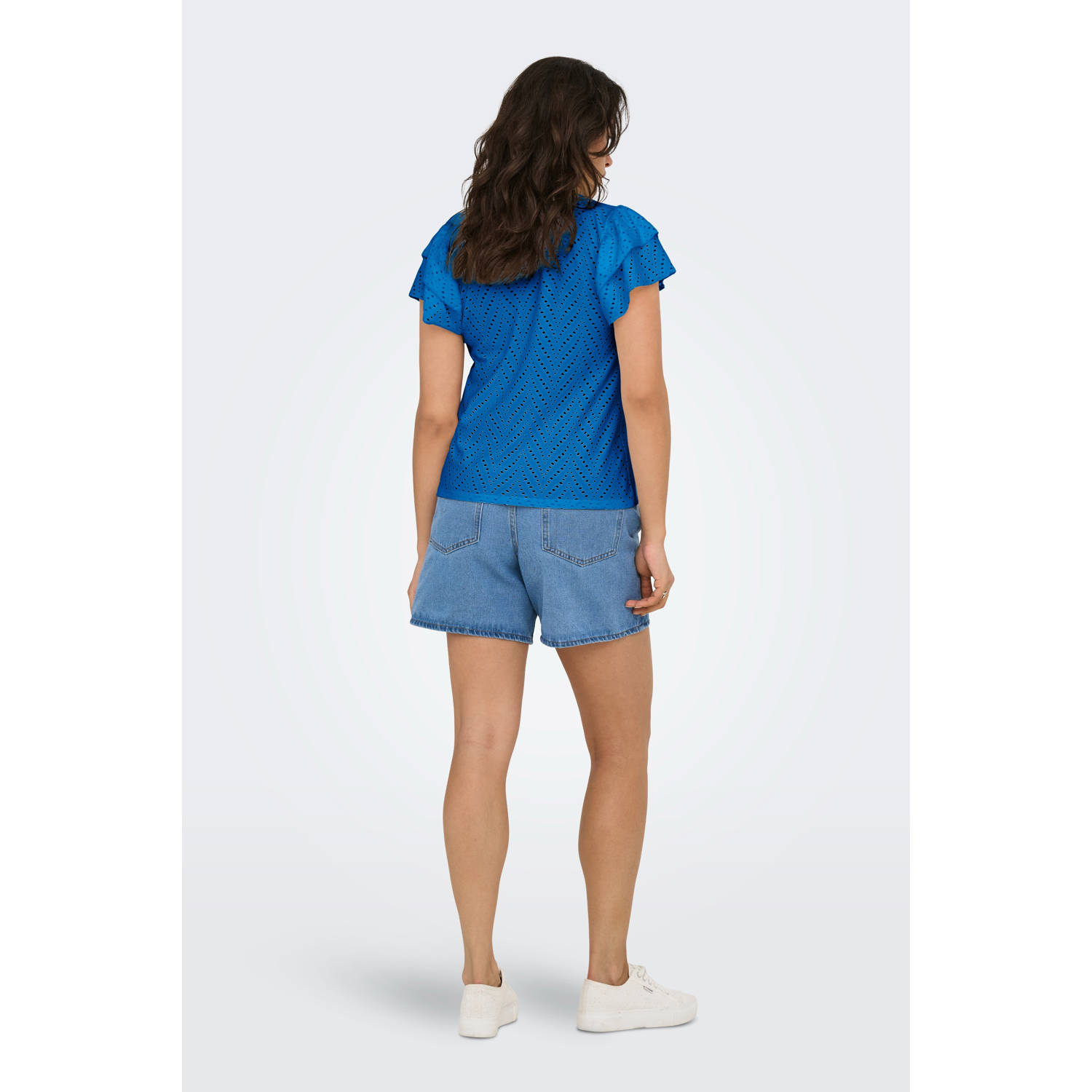 JDY top blauw ajour