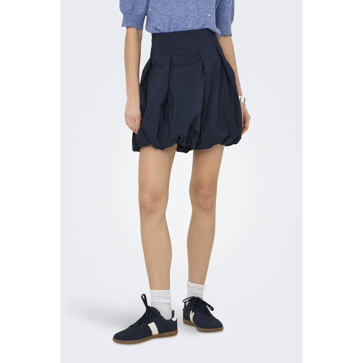 JDY korte rok donkerblauw