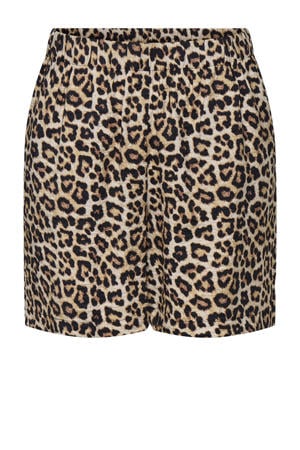 a-lijn regular waist casual short bruin