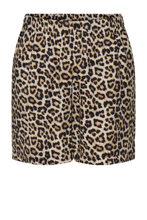 a-lijn regular waist casual short bruin