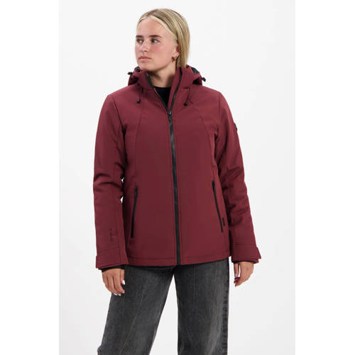 Kjelvik softshell jas Karlijn donkerrood afbeelding