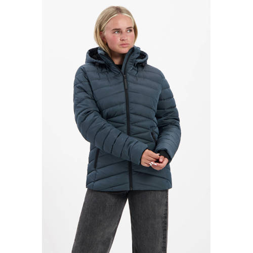 Kjelvik gewatteerde jas Yvon blauw afbeelding