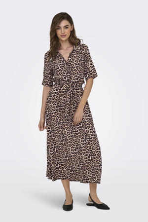maxi jurk bruin