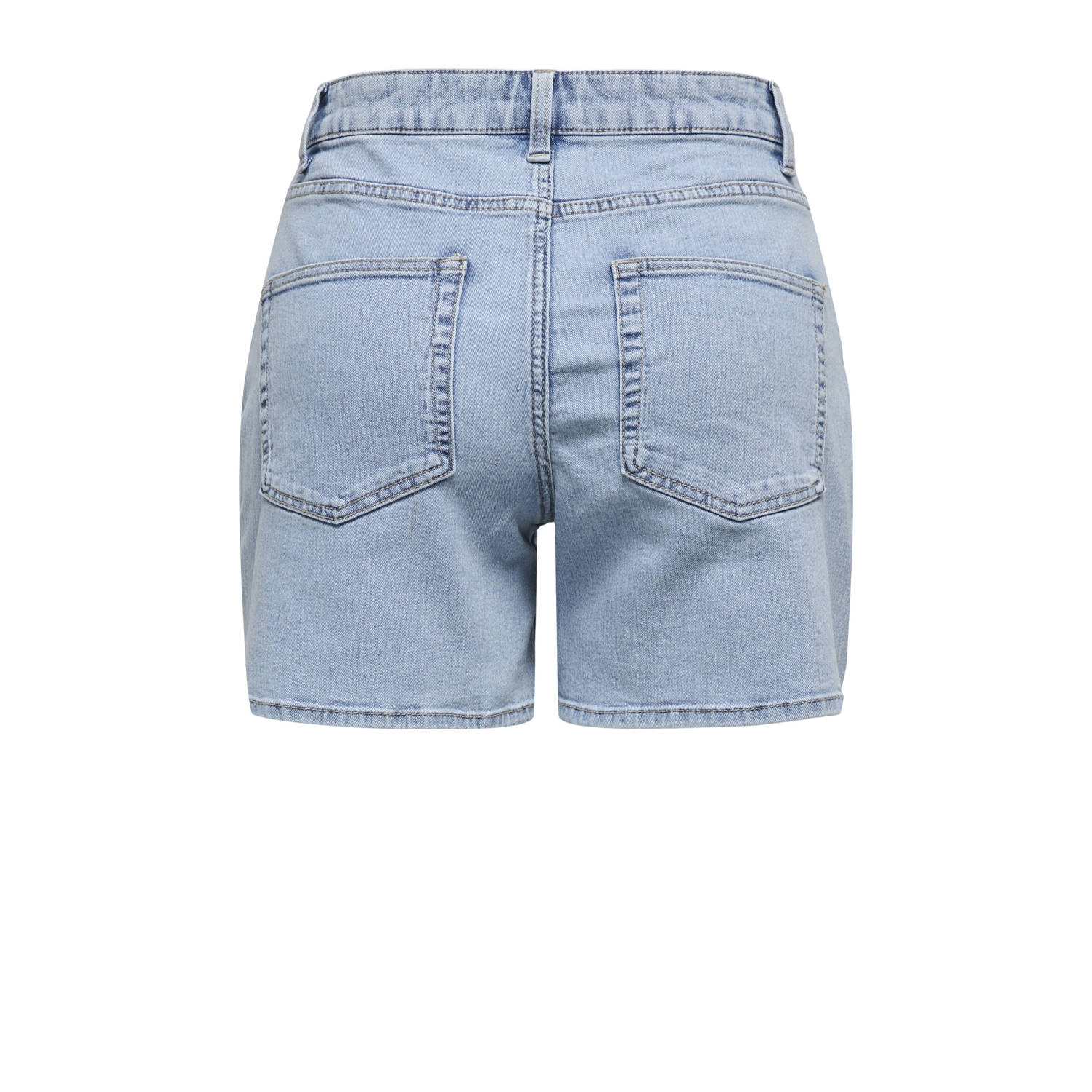 JDY denim slim regular waist short light blue denim