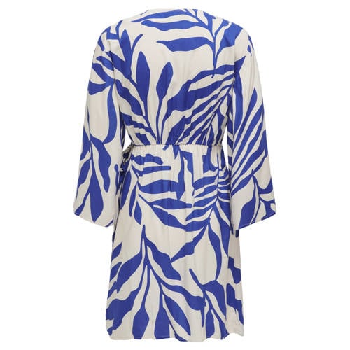 JDY wikkel-/overslagjurk blauw afbeelding