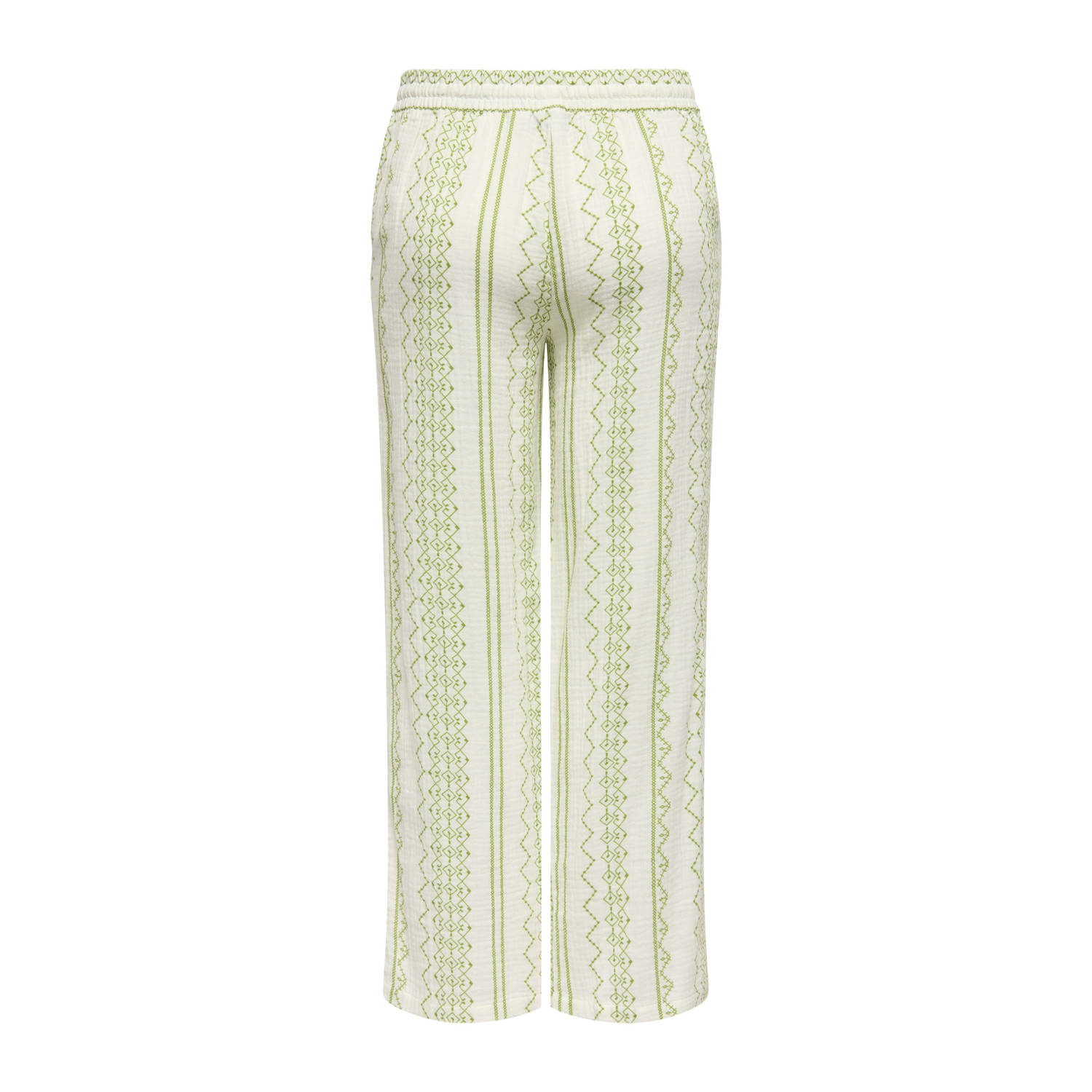 JDY wide leg regular waist casual broek wit