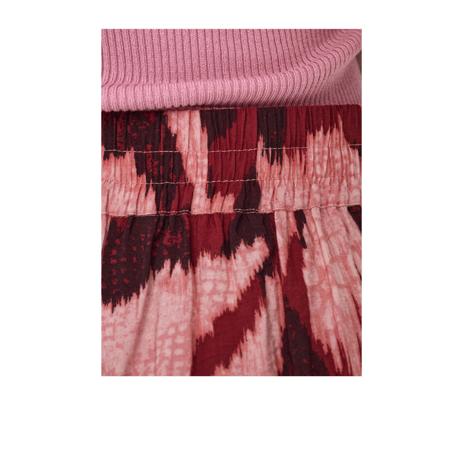 JDY wide leg regular waist broek rood