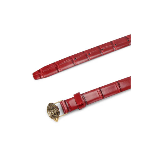 Kurt Geiger leren riem Eagle donkerrood afbeelding